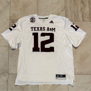 Texas A&M Premier Football Jersey Adidas White - XL